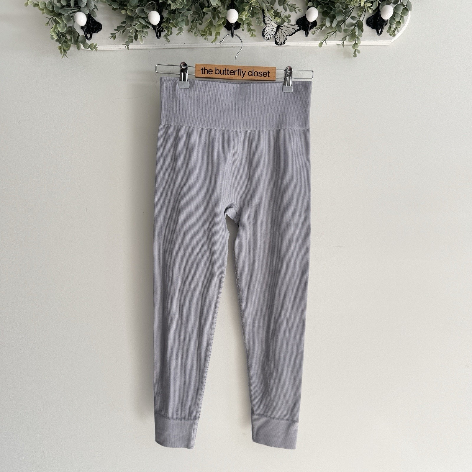 Madewell Mwl Ribbed Seamless Leggings L-Xl D7031
